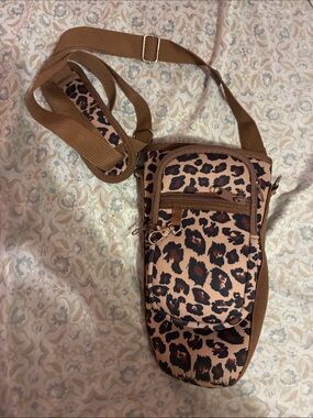 Amazon Leopard Print Crossbody Bag in Brown and Black